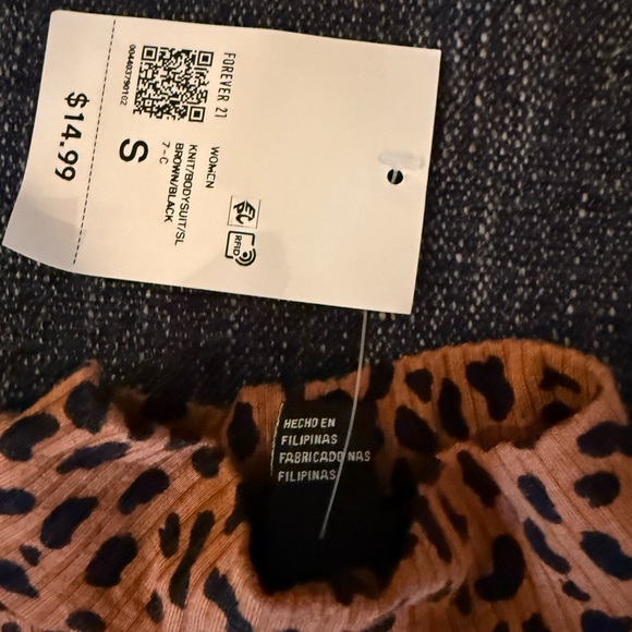 Forever 21 Animal Print Bodysuit - Picture 2 of 2